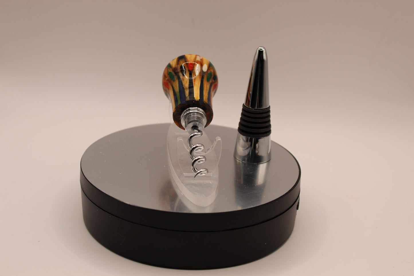 Wine Bottle Stopper with Cork Screw